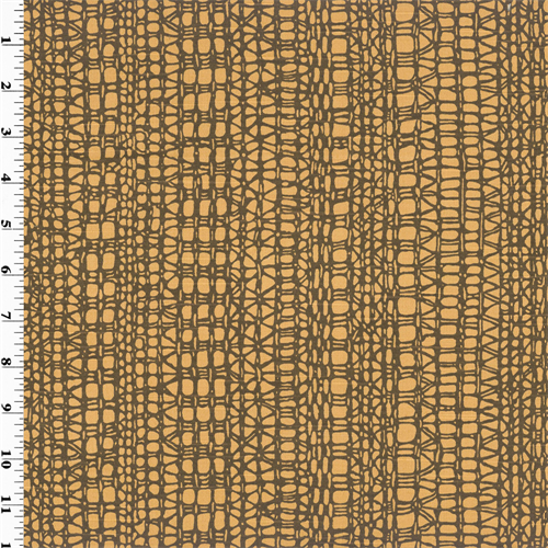 Brown Geometric Print Sateen Home Decorating Fabric DFW51490