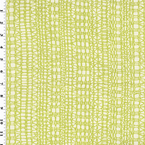Green Geometric Print Sateen Home Decorating Fabric DFW51491
