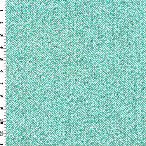 Turquoise Basket Texture Print Home Decorating Fabric DFW51493