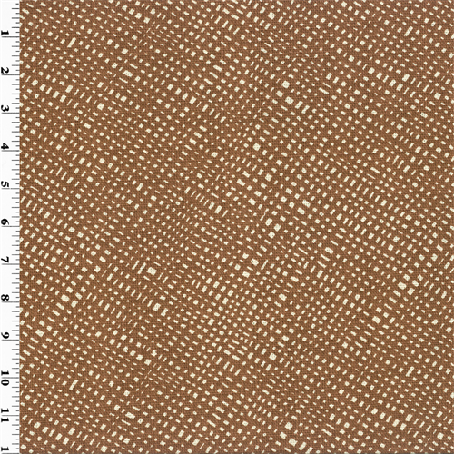 Linen Blend Rust Ivory Woven Texture Print Home Decorating Fabric DFW51498