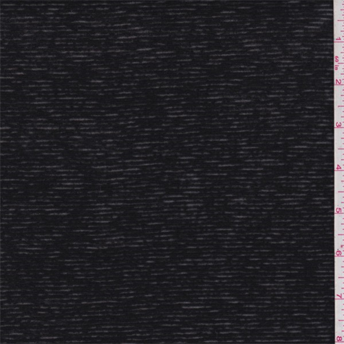 Sheer Black Stripe T-Shirt Knit