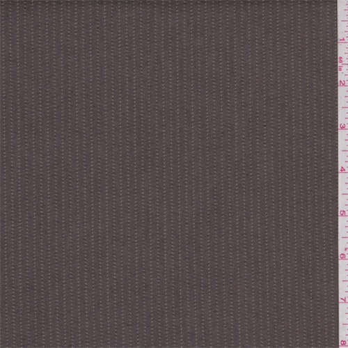 Carob Brown Stripe Denim Look Suiting