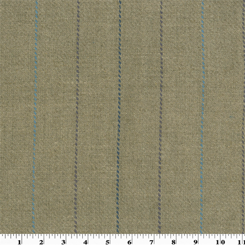 Beige/Blue Linen Twill Stripe Home Decorating Fabric DFW51507