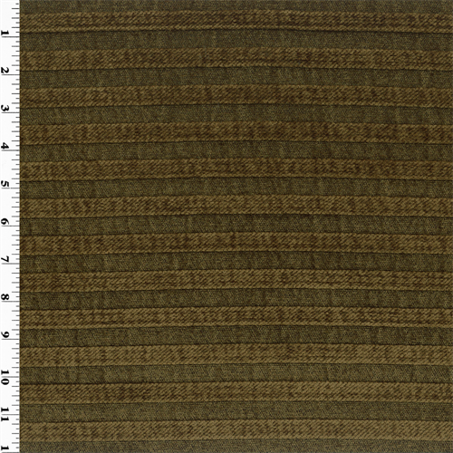 Brown Stripe Chenille Home Decorating Fabric DFW51560