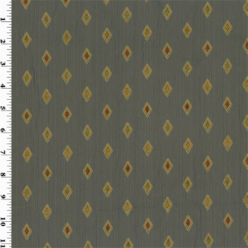 Aegean Blue Diamond Foulard Home Decorating Fabric DFW51563
