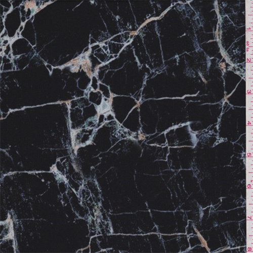 *1 YD PC--Black Marbled Swimwear