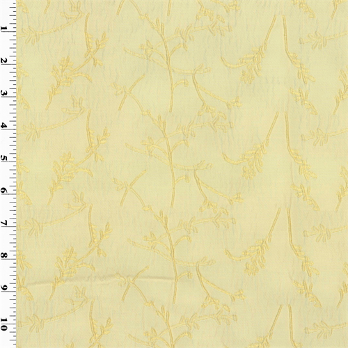 Cream Silk Beige Matelasse Home Decorating Fabric DFW51589
