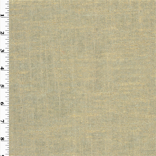 Golden Beige Designer Gaga Metallic Linen Home Decorating Fabric DFW51618