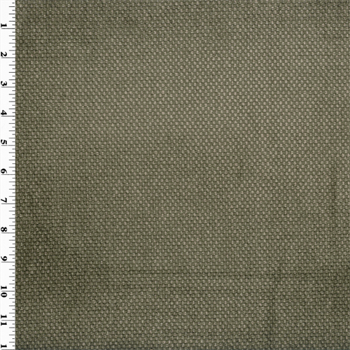 Taupe Brown Basket Weave Chenille Home Decorating Fabric DFW51673