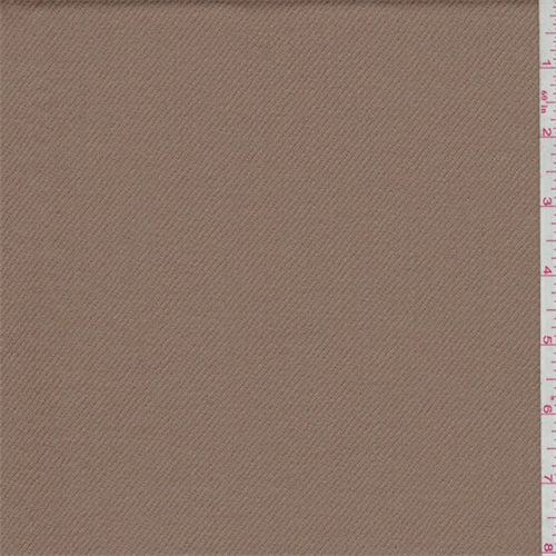 Caramel Wool Twill Flannel Suiting