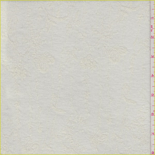 Antique Ivory Floral Crepe Knit
