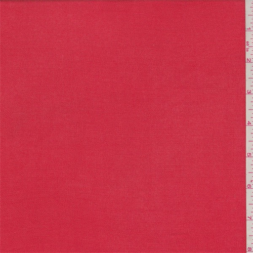 Deep Coral Orange Rayon Crepe