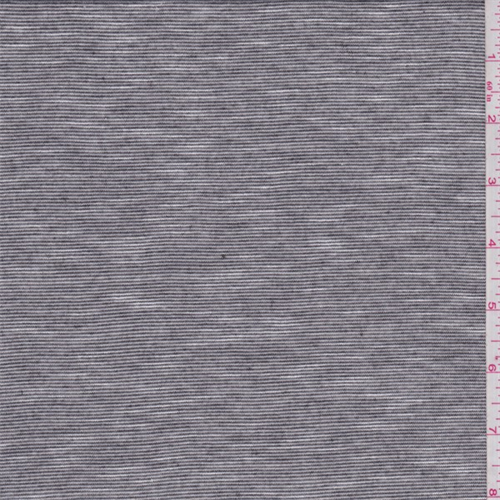 Black/White Micro Stripe Jersey Knit