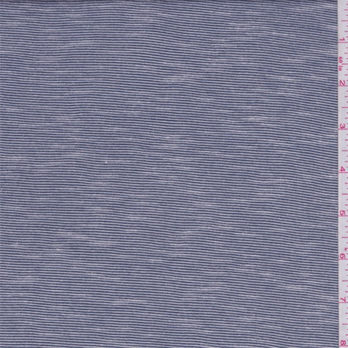 Dark Navy/White Micro Stripe Jersey Knit