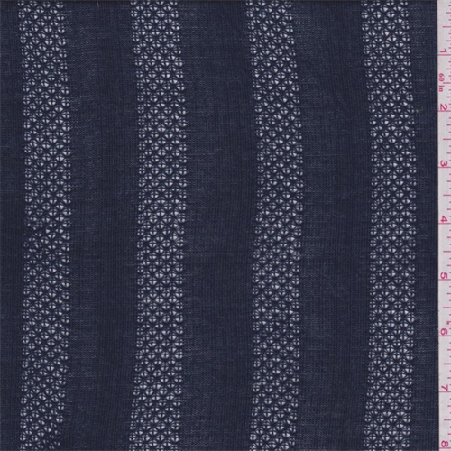 Deep Blue Stripe Sweater Knit