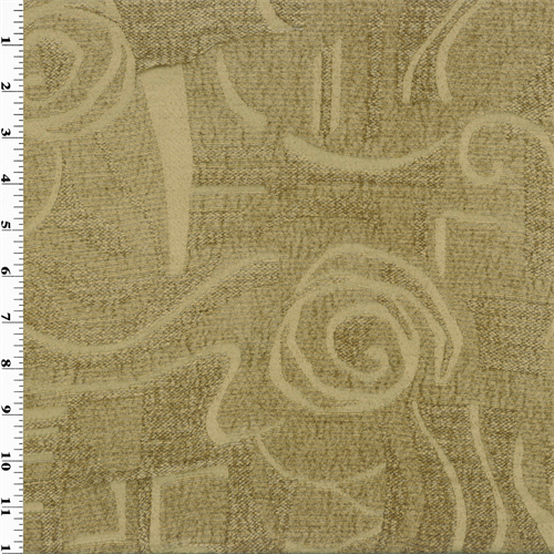 Brown/Beige Chenille Jacquard Home Decorating Fabric