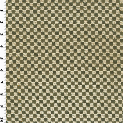 Mosaic Brown/Beige Morrison Checkered Chenille Home Decorating Fabric DFW51776