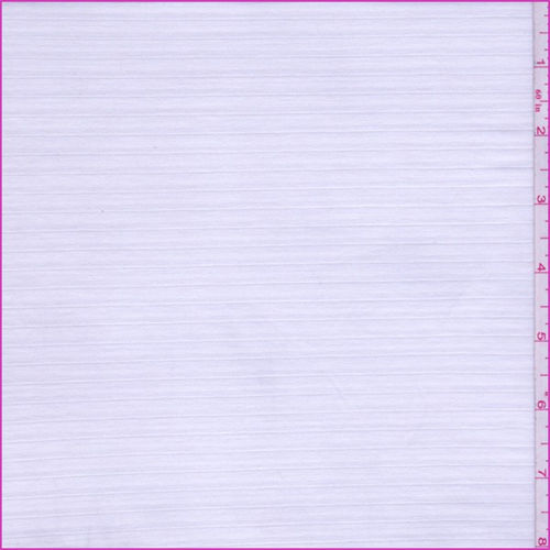 Off White Embroidered Stripe Suiting