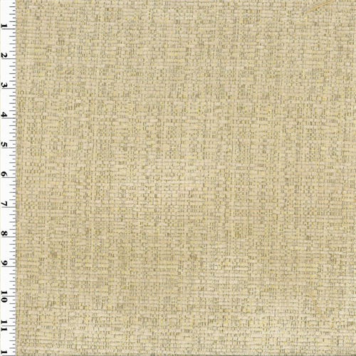 Designer Sesame Beige Plush Chenille Home Decorating Fabric DFW50389