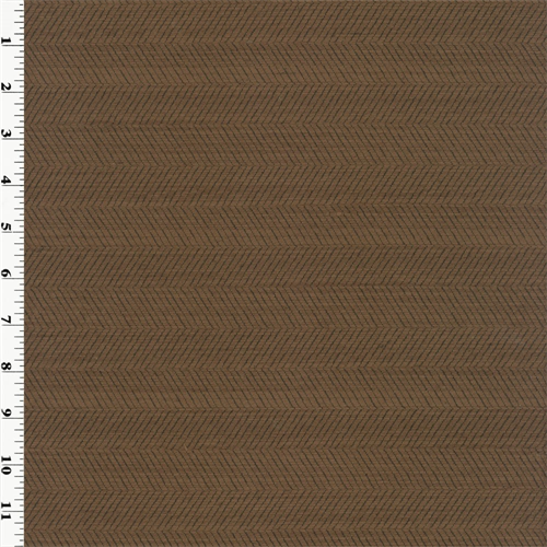 Fudge Brown Caraway Herringbone Home Decorating Fabric DFW50417