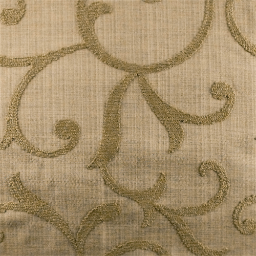 Designer Cafe Brown Beale Embroidered Home Decorating Fabric
