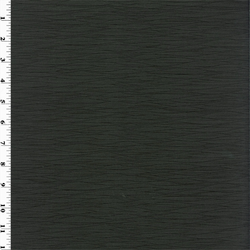 Designer Caviar Black Pleated Taffeta Decorating Fabric DFW50428