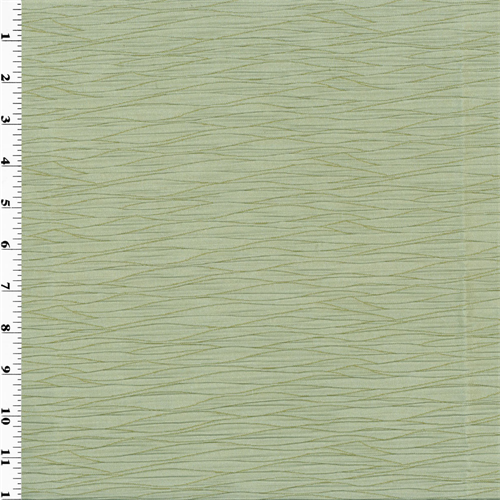 Designer Sea Foam Green Pleated Taffeta Decorating Fabric DFW50432