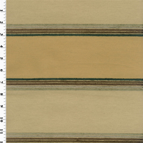 Designer Black/Brown Chenille Stripe Decorating Fabric DFW50442