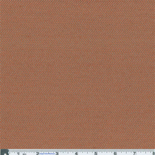Orange/Gray Designer Bertrand Herringbone Decorating Fabric DFW50523