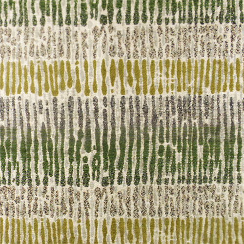 Green/Beige Inception Chenille Stripe Jacquard Home Decorating Fabric
