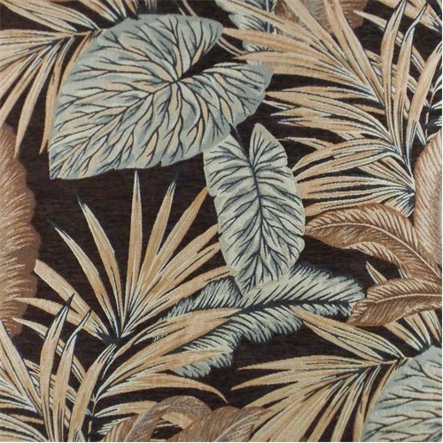 Brown/Beige Napali Tropic Chenille Jacquard Home Decorating Fabric