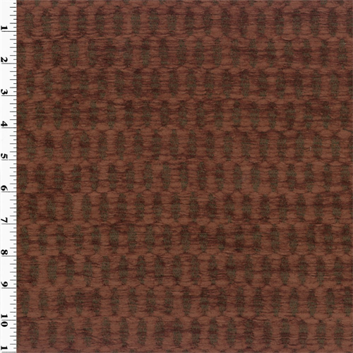 Chenille Hummarrock Blood Red Home Decorating Fabric DFW50767