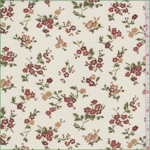 Pale Yellow Floral Bouquet Georgette