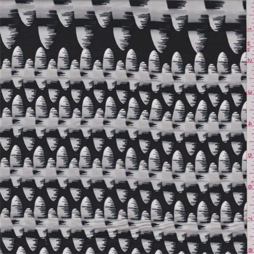 Black/Cloud Grey Rayon Challis