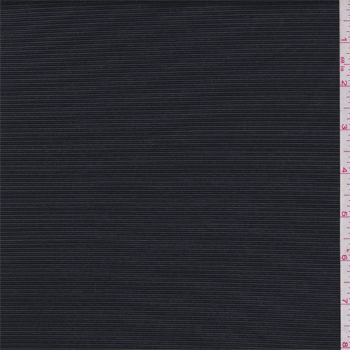 Black Pleather Ottoman
