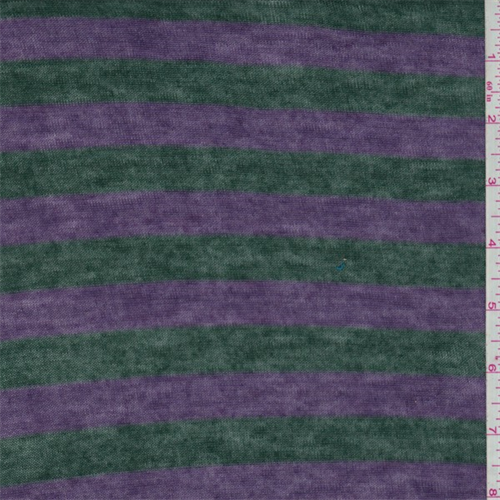 Magenta/Slate Stripe Tissue Weight Sweater Knit