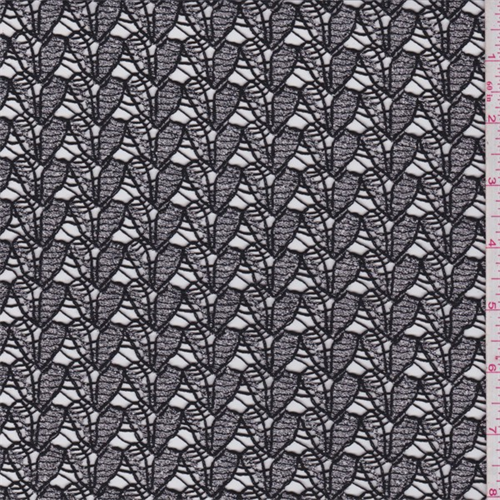 Black/Ecru Arrowhead Lace