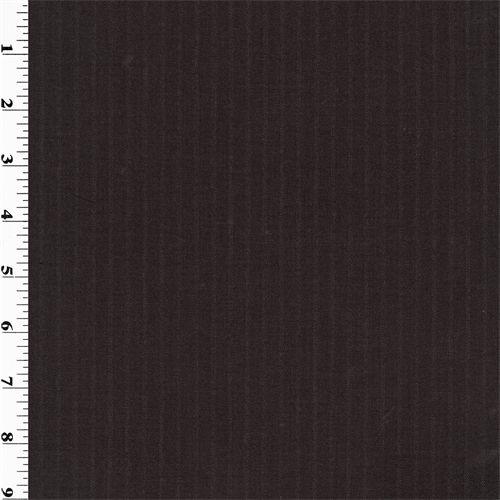 Black Stripped Wool Gabardine Suiting 62646