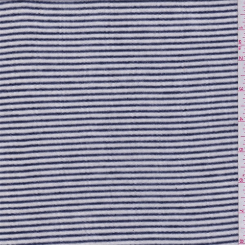 White/Black Stripe Sweater Knit