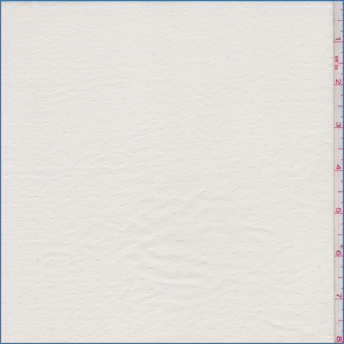 Ivory Rayon Pindot Shirting