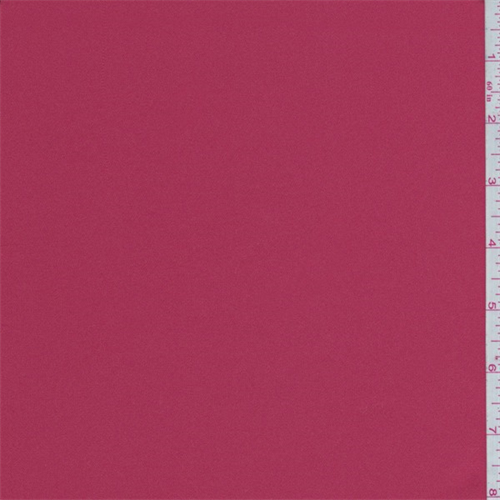 Carmine Red Polyester Charmeuse