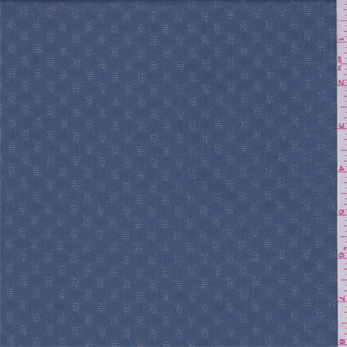 Teal Blue Diamond Leno Chiffon