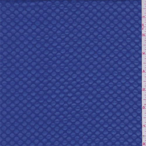 Electric Blue Burnout Dot Chiffon