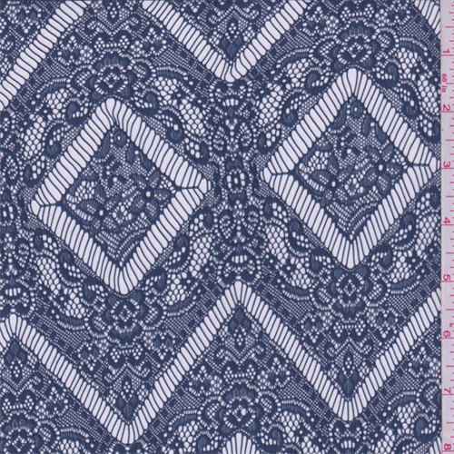 Oxford Blue Diamond Lace