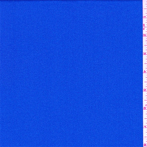 Bright Marine Blue Crepe