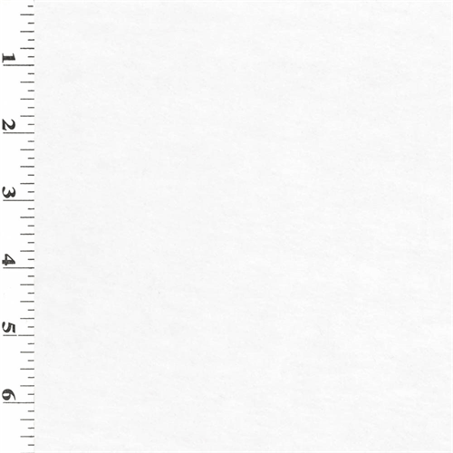 Single Sided Knit Terry - White