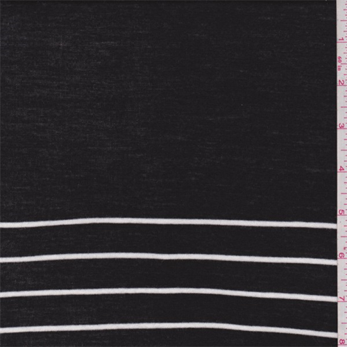 Black/White Stripe T-Shirt Knit