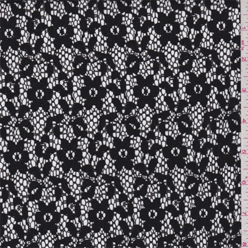Black Daisy Lace