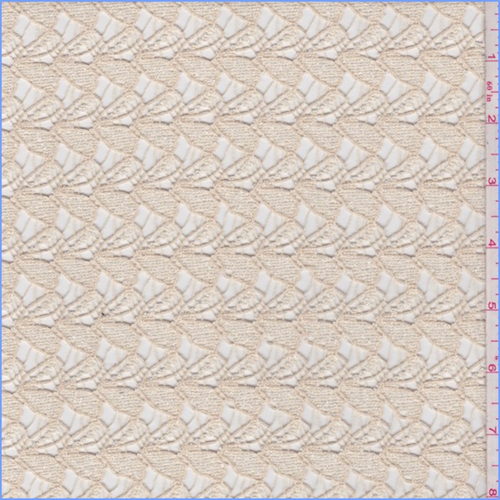 Buff Abstract Heart Lace