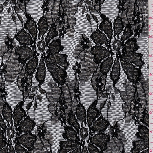 Black/Gold Floral Shadow Lace